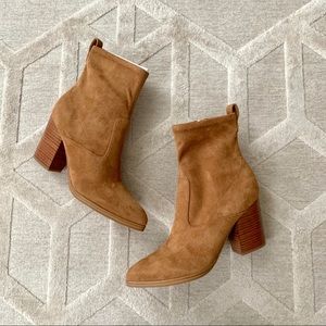 Suede mark fisher zip booties